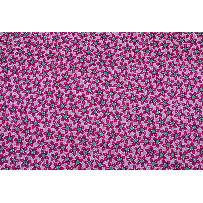 6 Yards Pink Flower Prints African Ankara Wax Fabric African Wax Polyester Wax Fabric for Spring Wedding Party