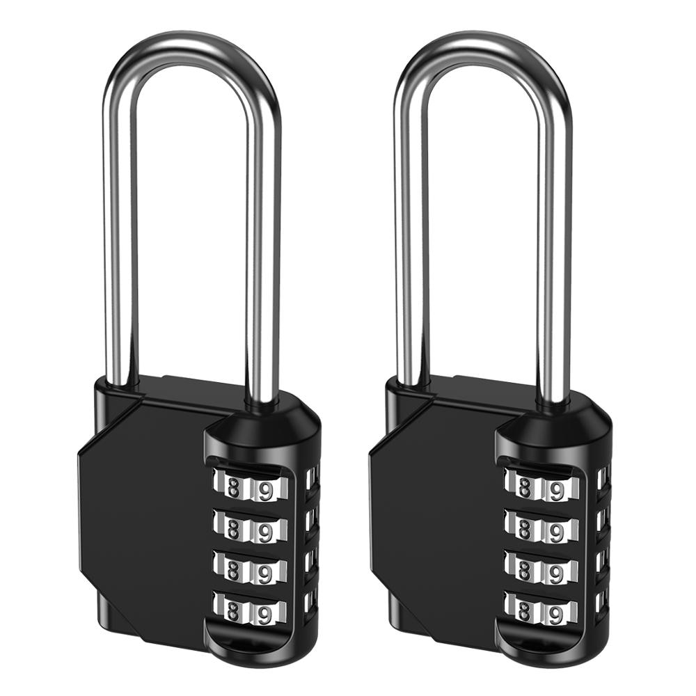 Oria 2Pcs Dial Digit Hangslot Beveiliging Legering Combinatie Code Number Lock Hangslot Lock Voor Ladekast Gym