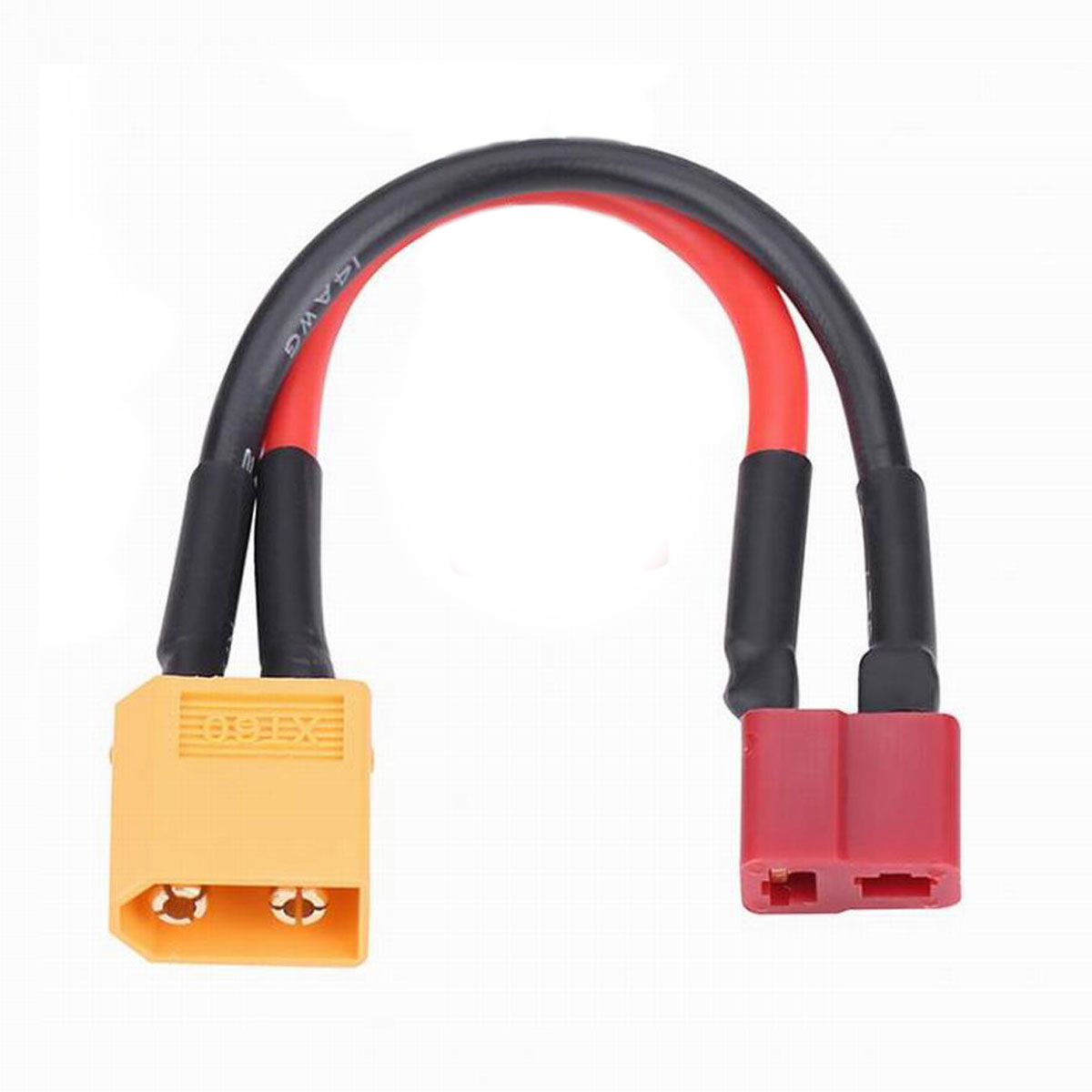 XT60 naar Deans T-Plug Man Vrouw Adapter Connector Kabel voor Lipo Batterij 14AWG RC Onderdelen: YELLOW