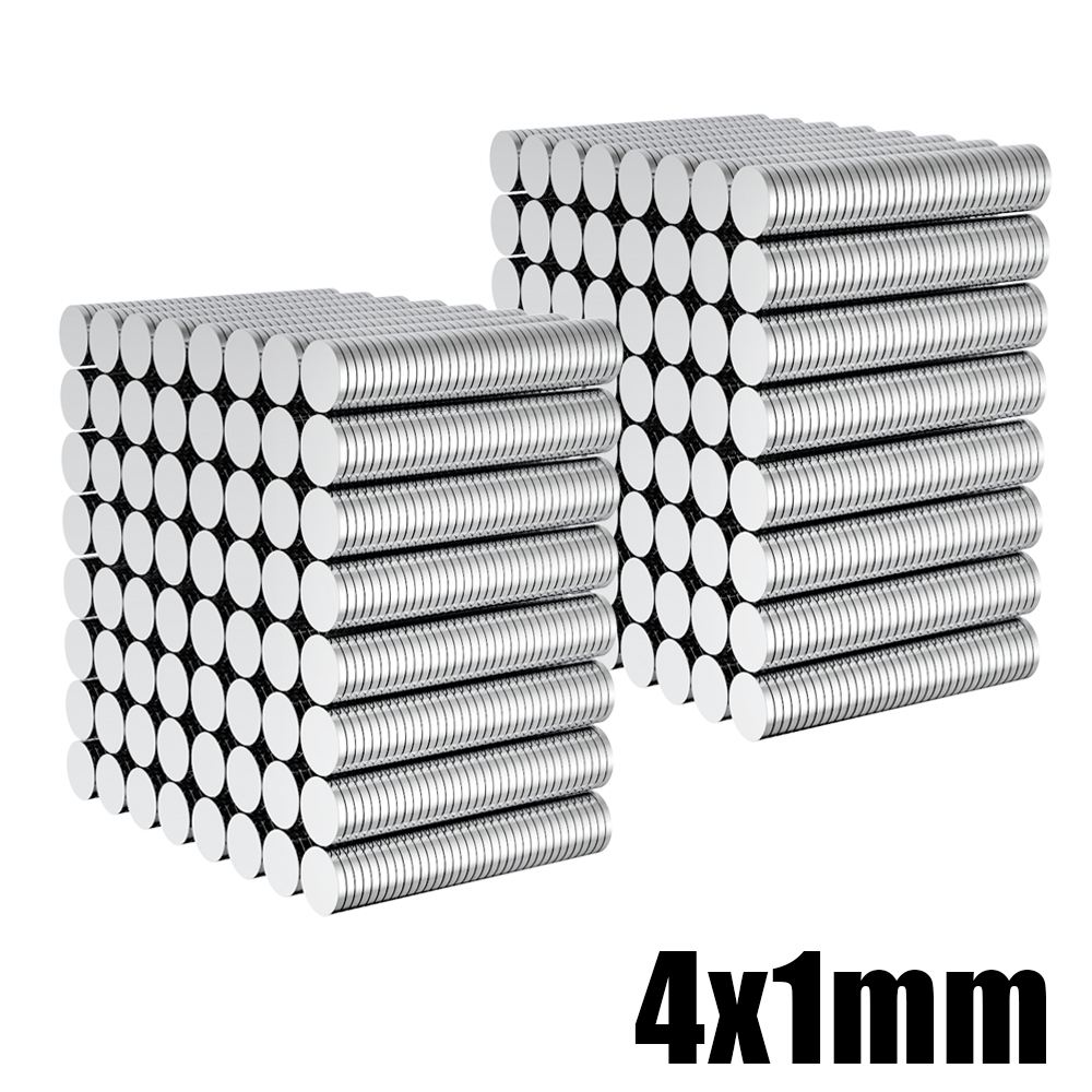 100/300 Stuks 4x1 mm Mini Kleine Neodymium Magneet 4mm x 1mm NdFeB Ronde 4*1 Super Krachtige Sterke Permanente Magnetische Schijf 4x1mm