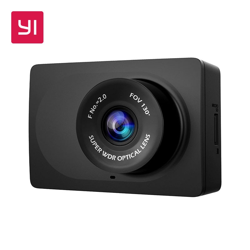 Yi Compact Dash Camera 1080 P Full Hd Auto Dashboard Camera Met 2.7 Inch Lcd-scherm 130 Wdr Lens G -Sensor Nachtzicht Zwart