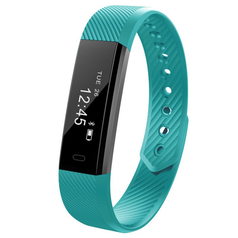 Smart Band Sport Bracelet Fitness Tracker Pedometer Step Counter Sleep Monitor Wristband Alarm Clock For IOS Android: green