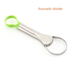Avocado Messer Heimat Avocado Denuclear Separator Edelstahl Avocado schneiden Avocado Splitter Küche Spielereien Küche Liefert