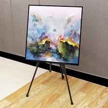 Adjustable Iron Painting Display Artist Easel Tripod Stand Folding Portable Sketching Rack Painting Tools Supplies Organizer