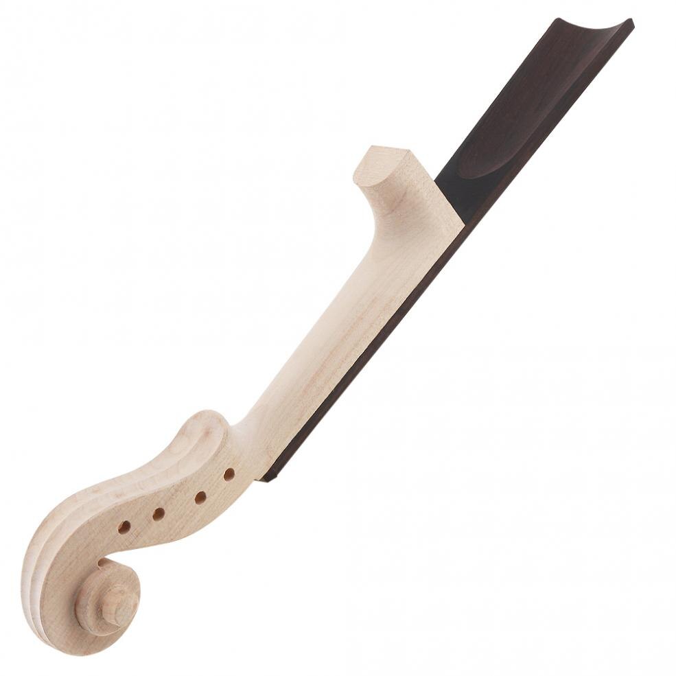 4/4 Size Maple Violin Ebony Fingerboard Violin DIY Kits with Hand Carved Scroll Musical Instrument Parts Accessories