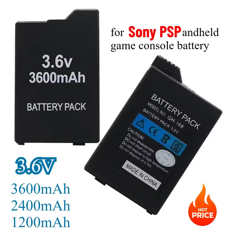 Batteria di backup 3600mAh per SONY PSP 2000 Console di gioco portatile Batterie di backup per SONY PS Lite PSP-2000 PSP-3000 PSP-3004 Nuovo