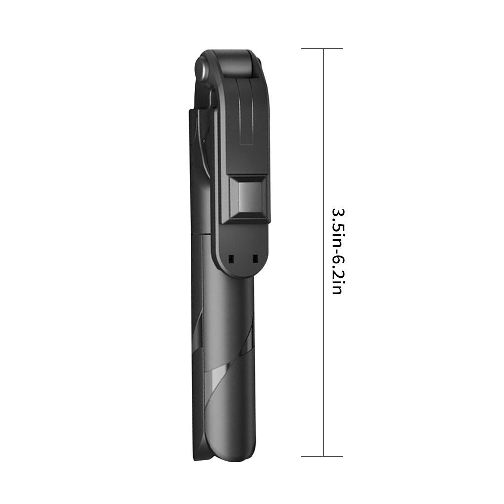 3 in 1 bluetooth-selfie-stick, faltbares mini-stativ, ausziehbares einbeinstativ mit fernbedienung für samsung ios und android: Schwarz