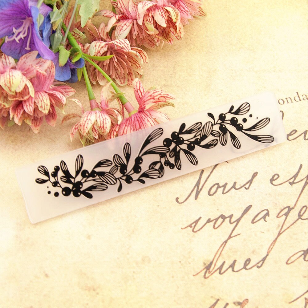 15x3cm en plastique petites feuilles artisanat carte fabrication carte papier album décoration de mariage clip gaufrage dossiers