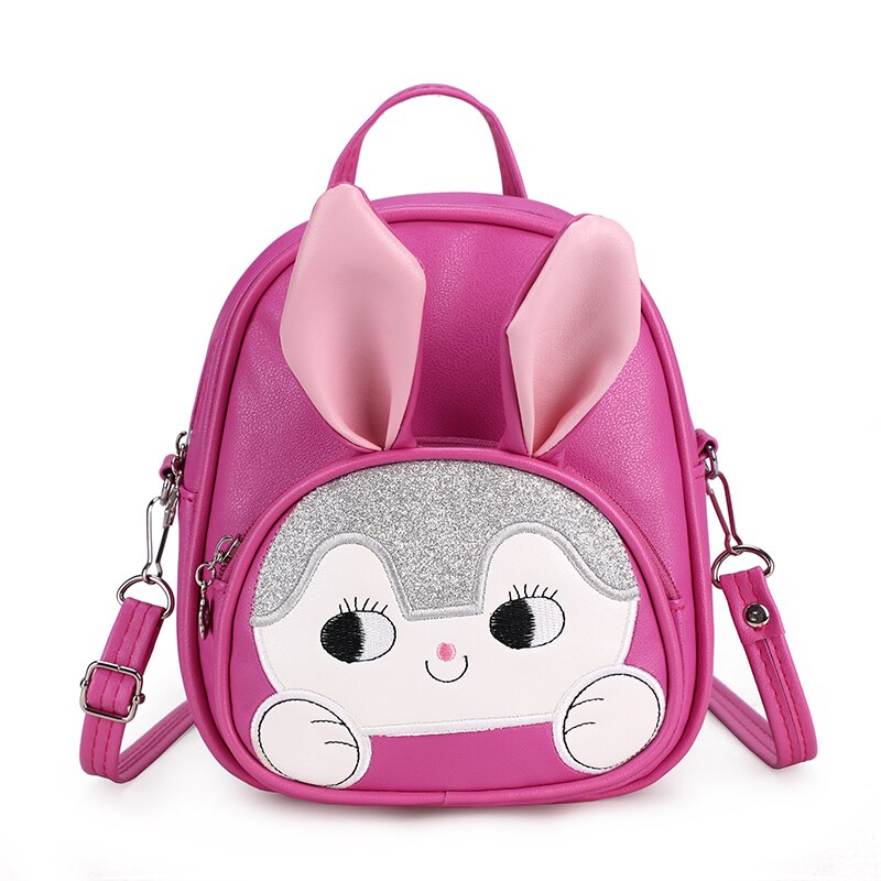 Enfant en bas âge sac à dos fille étudiant sac à dos enfants enfants dessin animé 3D lapin cartable Mini décontracté sacs d'école: rose red