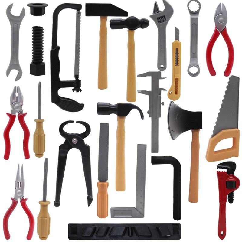 Children's house repair tool set multifunctional simulation hacksaw 14 piece set educational toy