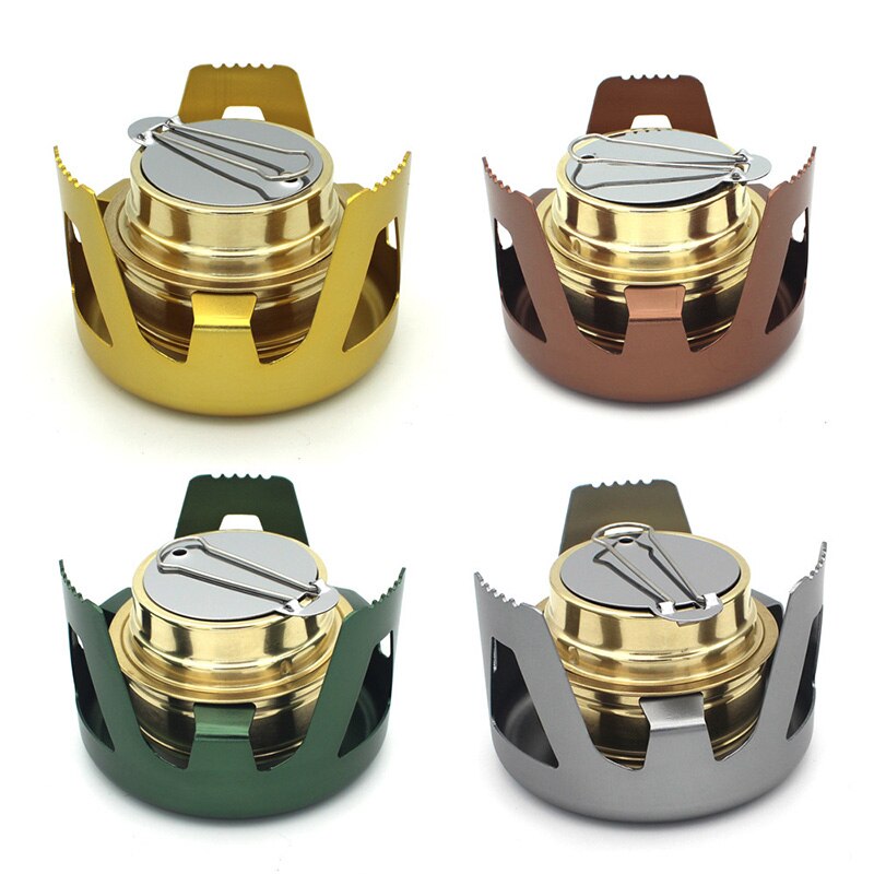 Draagbare Outdoor Picknick Kachel Mini Ultralichte Verbrandingsinstallatie Alcohol Kachel Camping Oven Camping Voor 1-2people