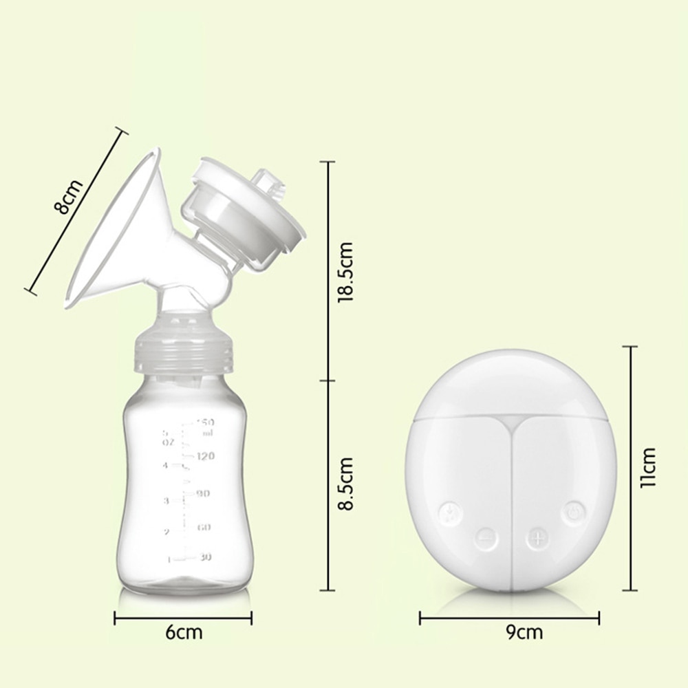 Dubbele Elektrische Borstkolf Krachtige Tepel Zuig Usb Elektrische Borstkolf Met Baby Melk Fles Koude Warmte Pad Pp + siliconen