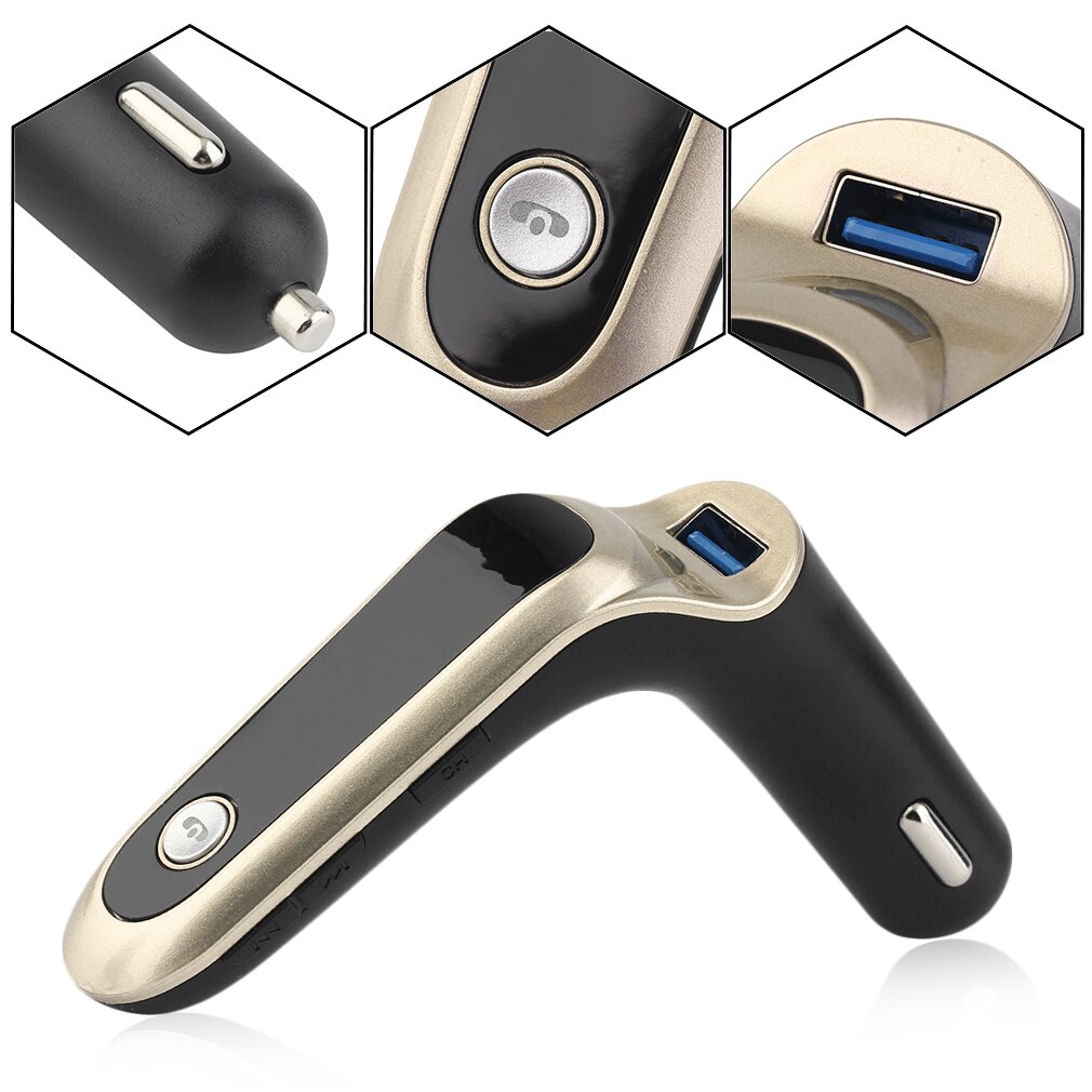 Portable Car Vehicle V4.0 MP3 Player FM Transmitter LCD Screen Display Radio Transmitter With Car Charging Function