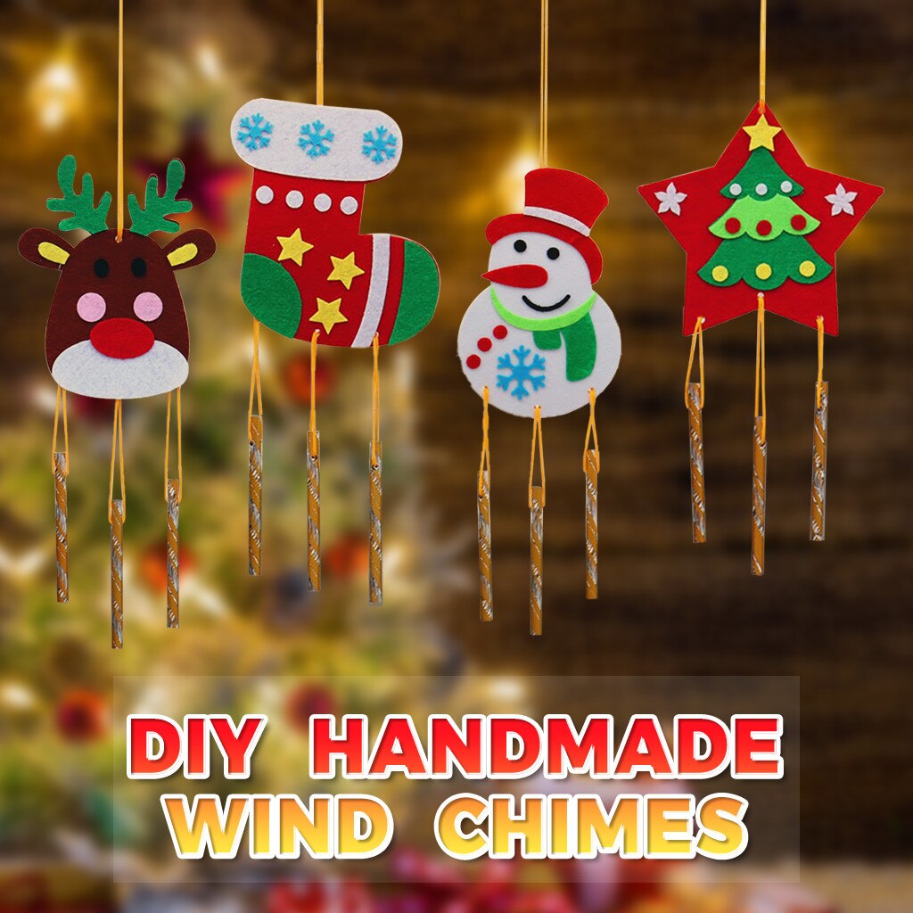Christmas DIY Handmade Wind Chimes Pendant Prizes And Decorations Christmas Tree Ornaments Navidad Decorations