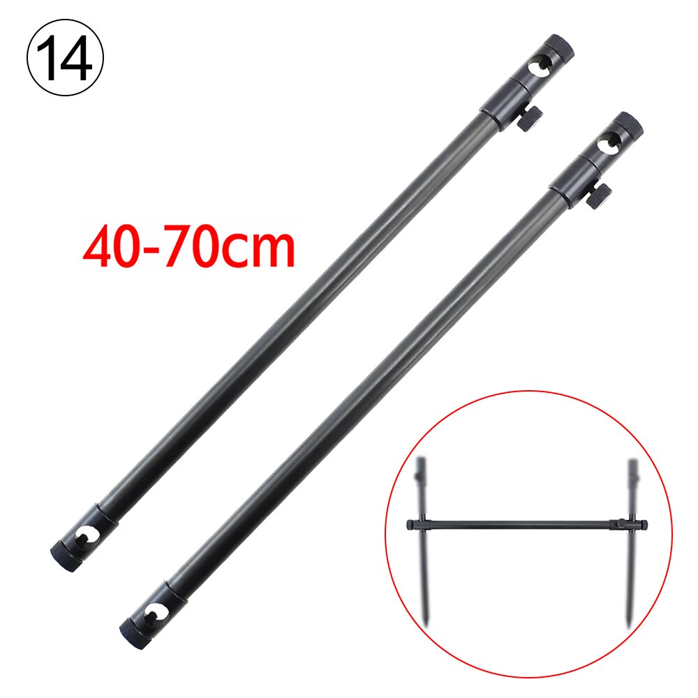 Carp Fishing Buzz Bars 20cm 30cm Fishing Rod Pod Holder Black Buzzer Bar for 2 Rods: FB401
