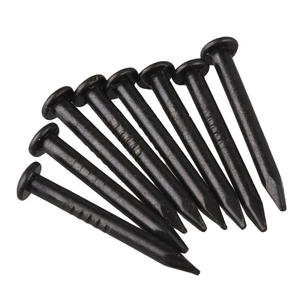 22 x 2mm pyöreä pää musta antiikki puhdas kupari puu ruuvi naula huonekaluihin 100g