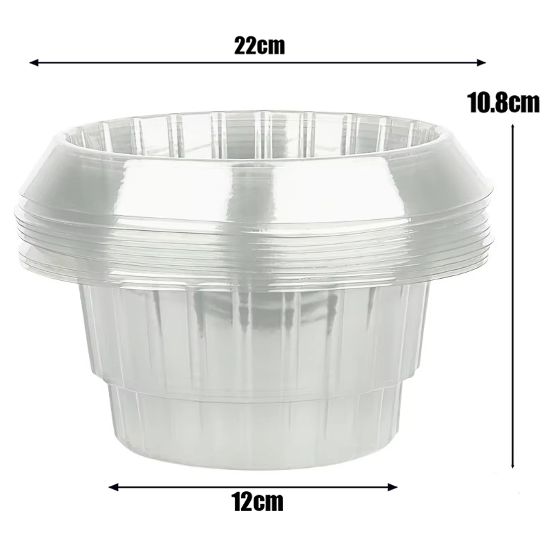 Cloches de jardin en forme d'escargot, anneaux de Protection pour plantes, légumes, fleurs, couvercle de Pot de plante réutilisable sans chimie, 1 à 10x: M / WHITE