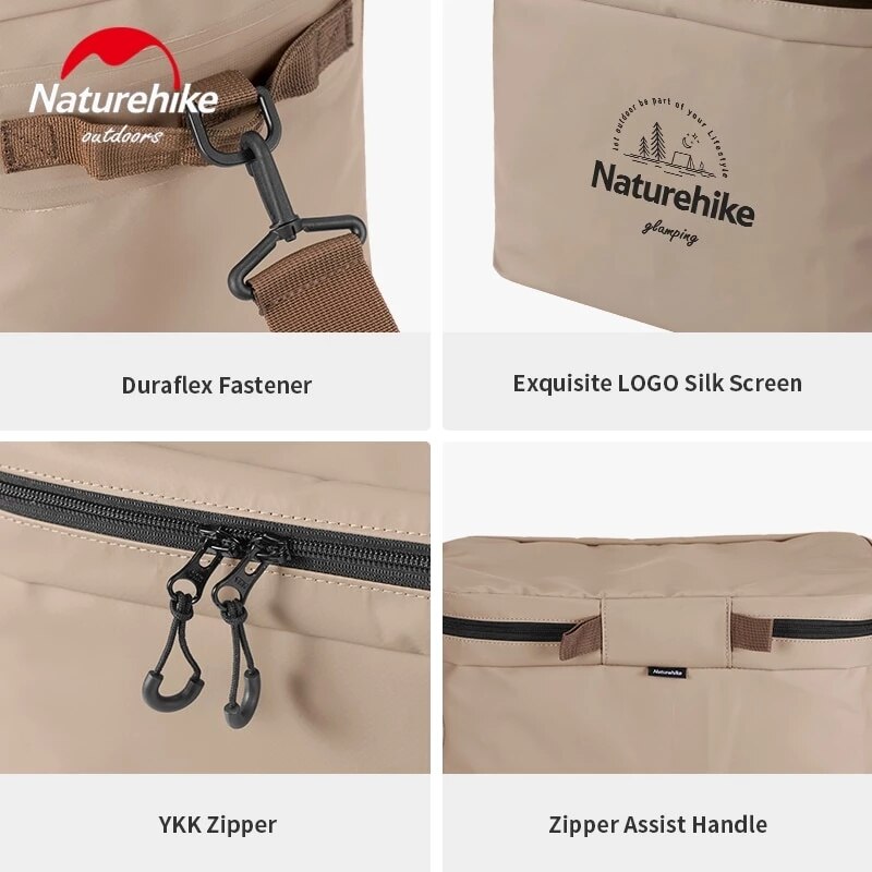 Naturehike Original Outdoor Insulation Bag 20L Camping Travel Refrigerated Ice Bag PVC Picnic Multitool Food Crisper Box Storage