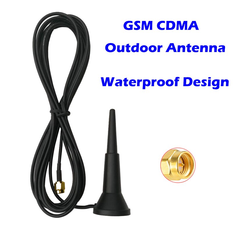 GSM Waterproof Antenna 5dbi Aerial Magnetic Base 3 Meter Cable for 2G 3G Car GPRS Extender Repeater Modem M2M RTU Mobile Hotspot