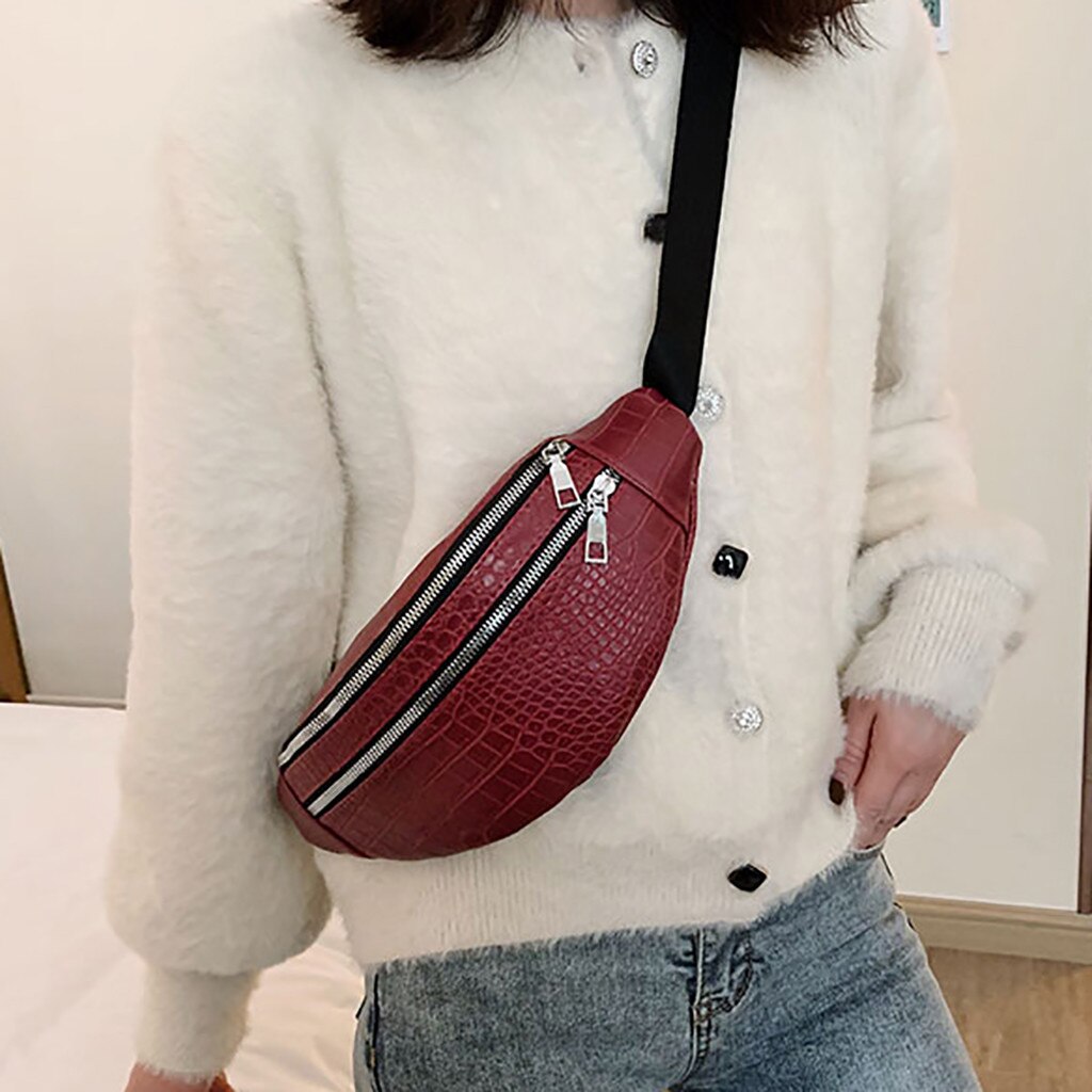 Vrouwen Mode Sport Taille Zak Zak Enkele Schoudertas Schuin Tas Многофункциональная Сумка Сумка Кожаная Женская