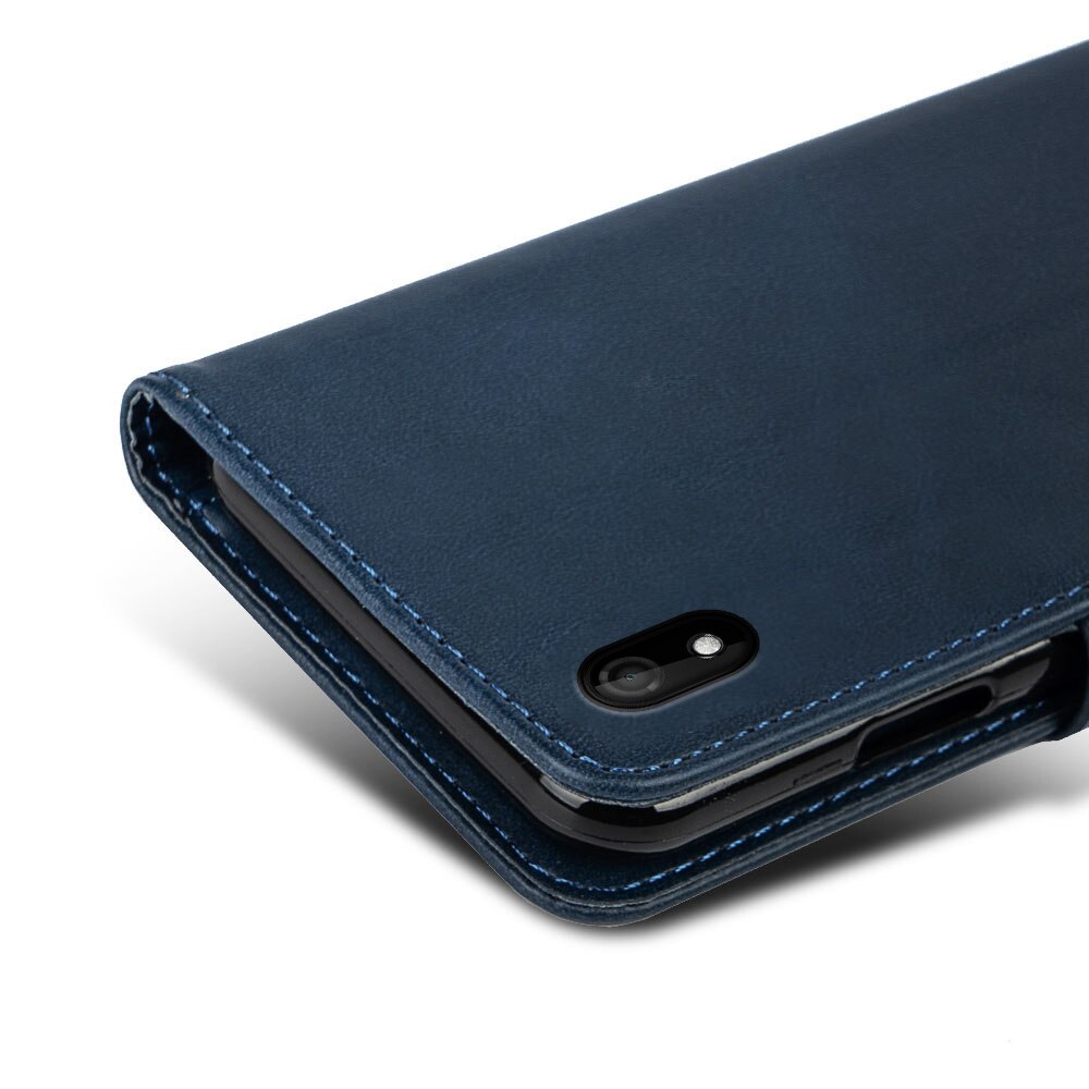 Para wiko y61 leve e à prova de choque capa protetora caso da aleta do telefone com id slot para cartão premium couro do plutônio resistente a riscos