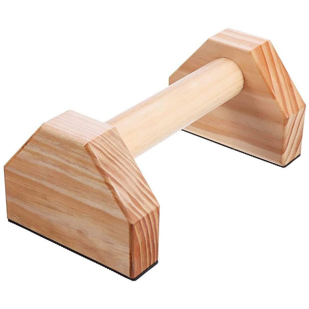 1 par paralleller gymnastik calisthenics handstand bar trä träningsverktyg träningsutrustning armhävningar dubbel stång stand-a