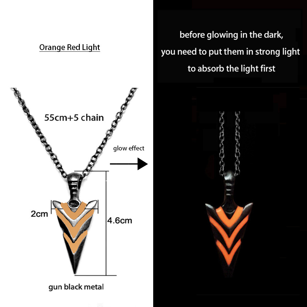 Luminous Dragon Necklace Glowing Night Fluorescence Antique Vintage Glow In The Dark for Men Women Party Halloween Day Club