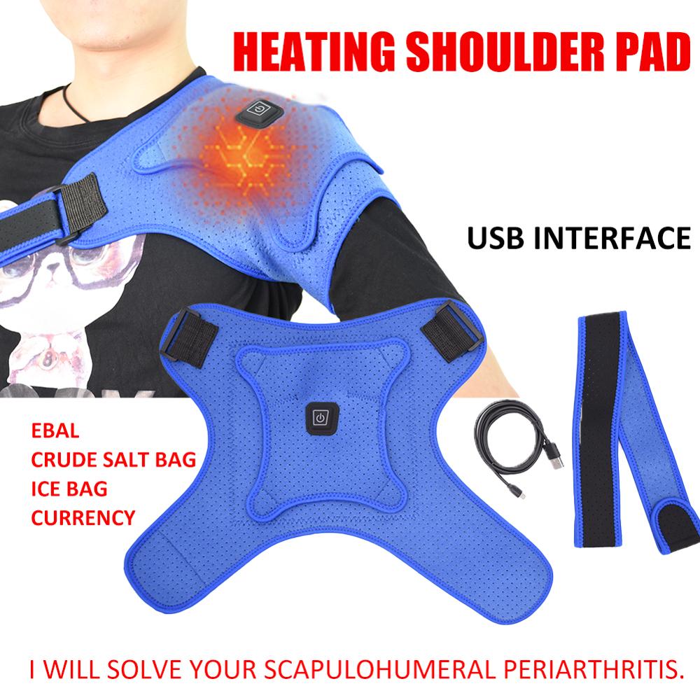 1PC Electric Heating Shoulder Strap Shoulder Heating Keep Warm Compress Donor Muscle Relieves Injury Pain Wrap