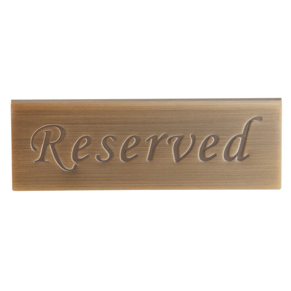 Hotel 3d bord skilt rustfrit stål bord skilt reserveret til særlige gæster restaurant takeaways dobbeltsidet cafe genanvendelig indic