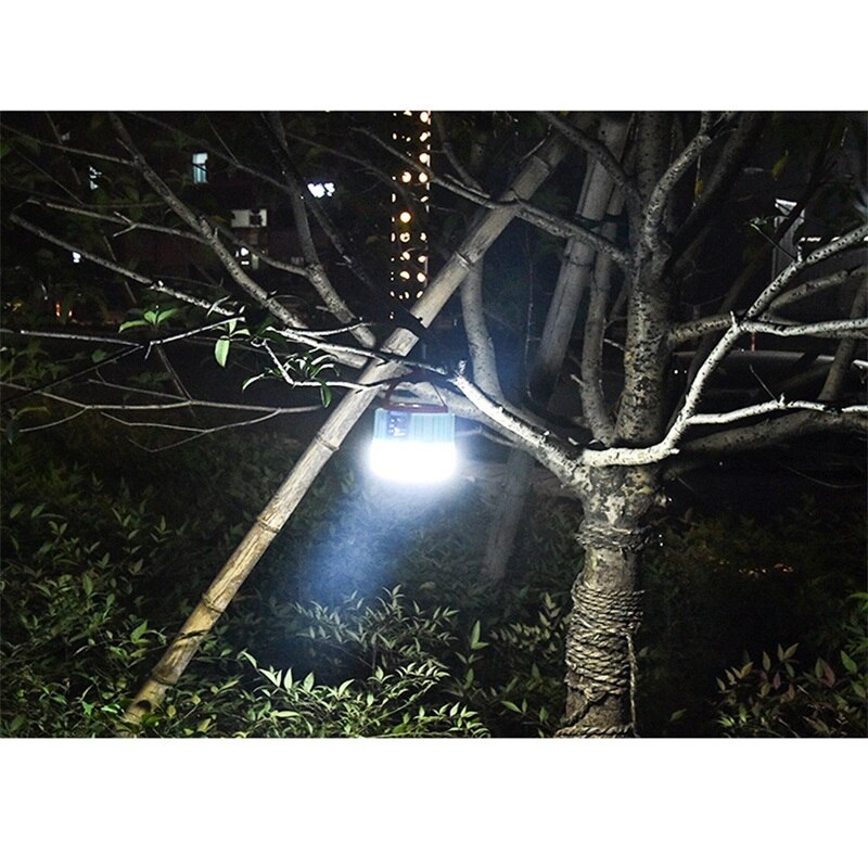 Outela Solar Draagbare Lantaarns Afstandsbediening Tent Licht Super Heldere Avondmarkt Licht Camping Licht