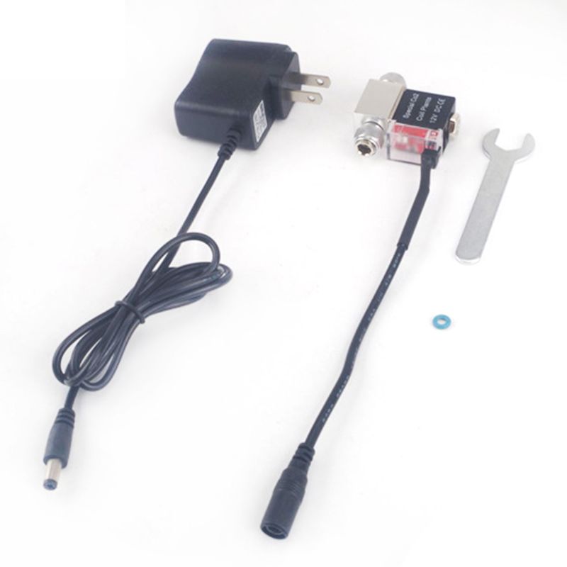 CO2 Solenoid Valve DC 12V Aquarium CO2 Regulator System Low Temperature Solenoid Valve for Tank: US Single head