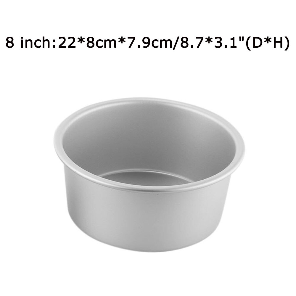 4/6/8 Inch Aluminum Alloy Nonstick Round Cake Baking Mould Pan Tin Mold Tray Bakeware Tool Round Cake Pan