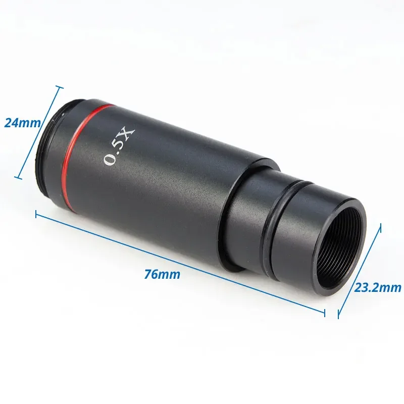 Adaptador de microscopio para cámara Digital C-Monut 0,5X para cámara CCD lente de relé ocular Digital 23,2mm 30mm 30,5mm