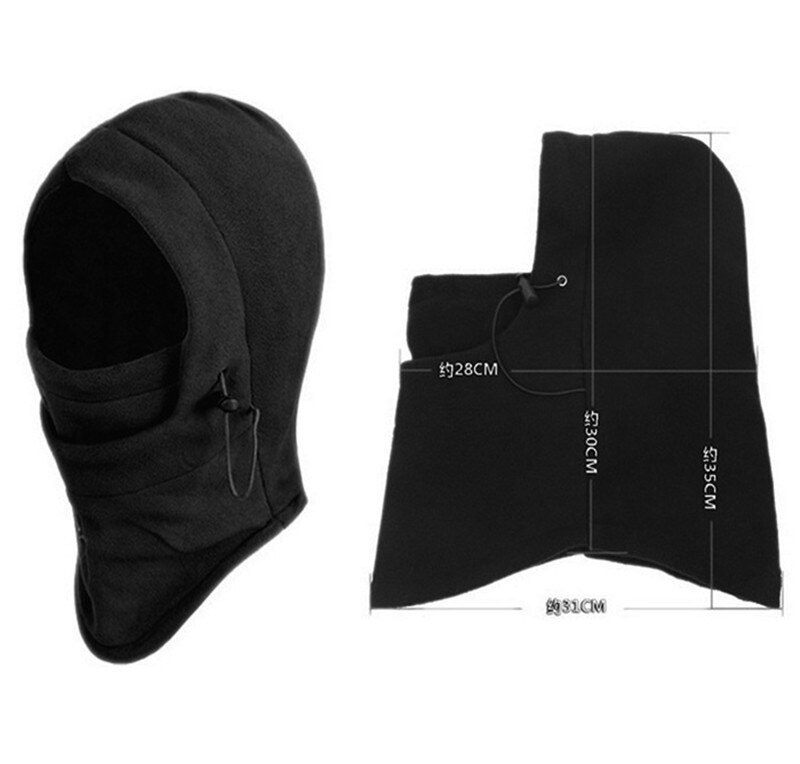 6 in 1 Neck Balaclava Winter Face Hat Fleece Hood Ski Mask Warm Helmet Clothing Accessories INS 2T5T$$