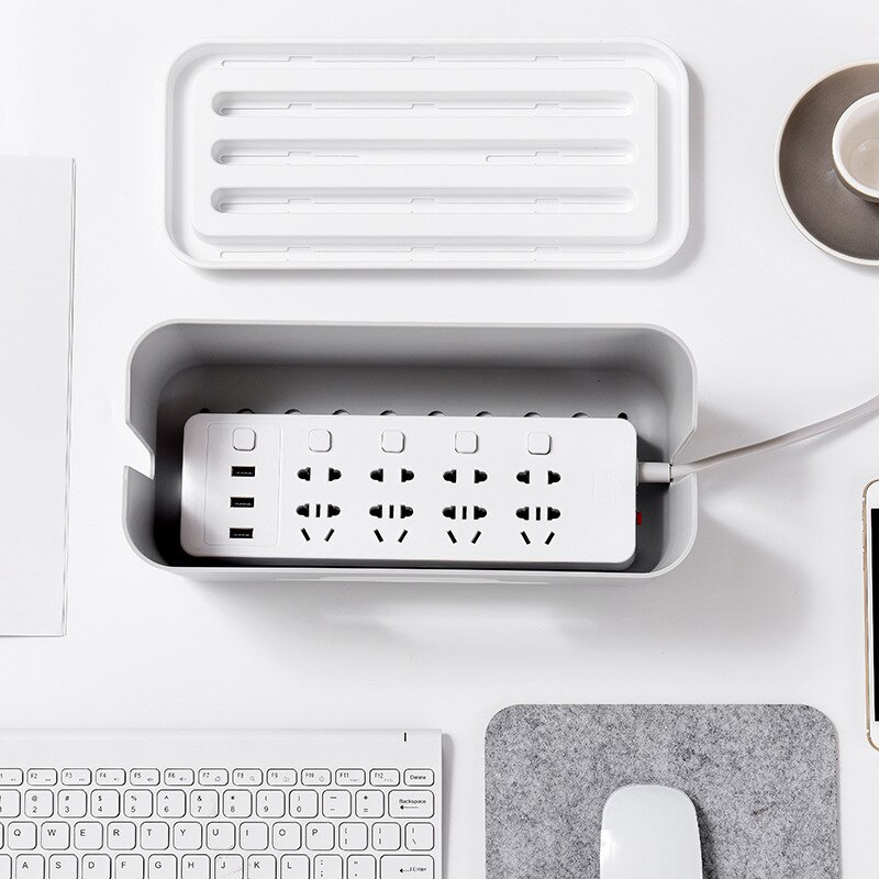 Cable Management Box Socket Computer Office Desktop Organization Electronic Accessories