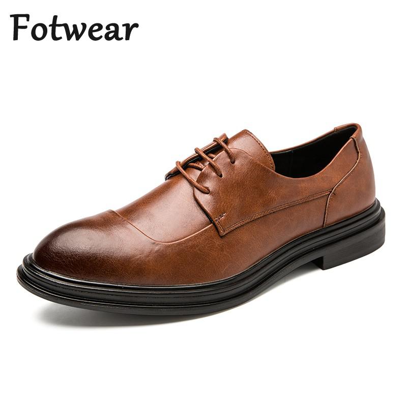 Schoenen voor heren, 37-45 veterschoenen, bruiloftsschoenen, oxfords voor heren, formele schoenen voor buiten, puntige leren schoenen voor heren