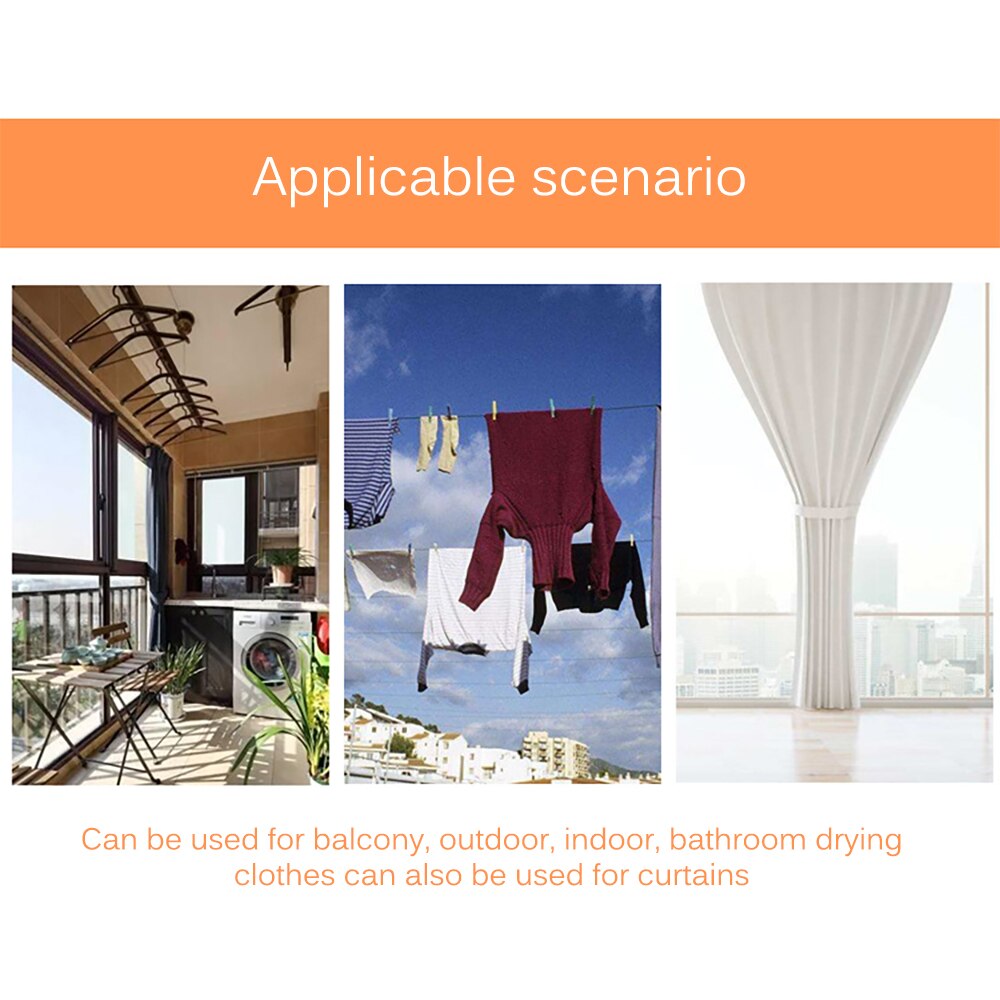 Curtain Hanging Line Stainless Steel Wire Rope Home Curtain Accessories Clothes Stainless Steel Wire Rope Hanger Hanging Line