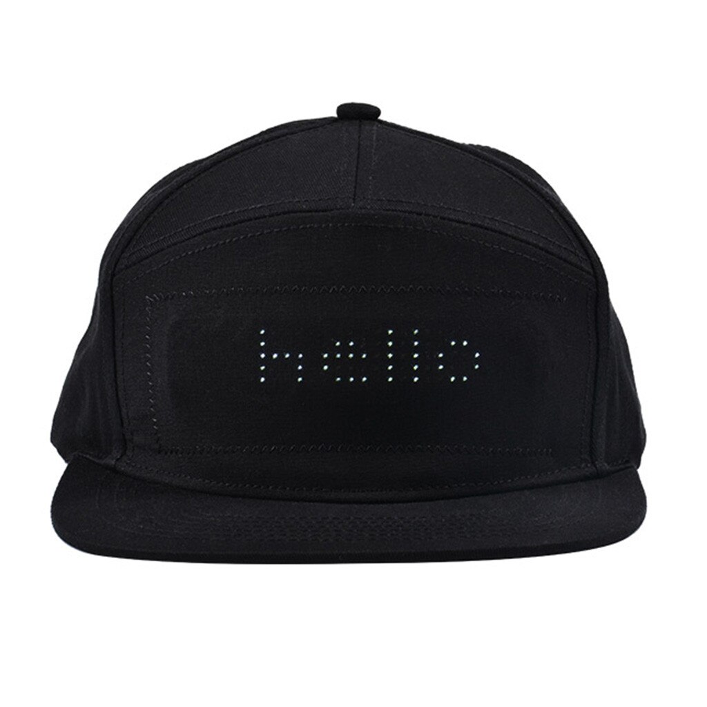 Sombrero de béisbol con pantalla Led para hombre, gorra de béisbol con pantalla Led, estilo Hip Hop, , desfile, Golf, pesca, , Año , # T1G