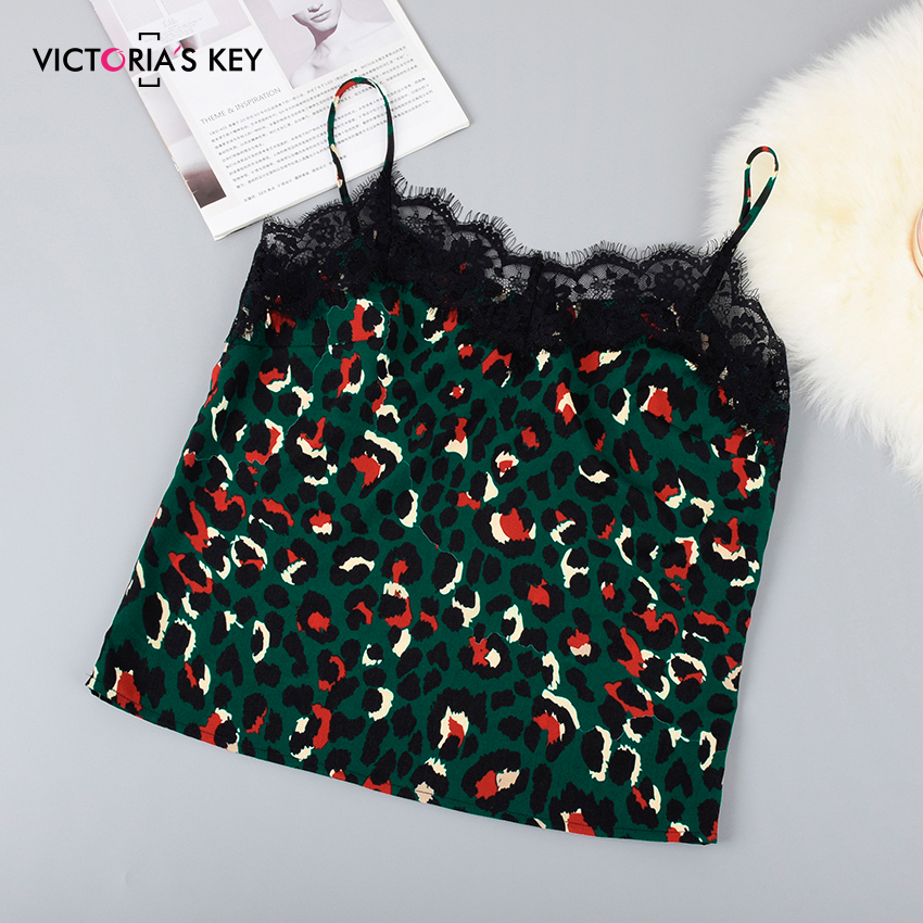 Victoria's Sleutel Sexy Kant Pyjama Groen Luipaard Cami Top En Shorts Animal Print Nachtkleding Vrouwen Zomer Pyjama Set Nachtkleding