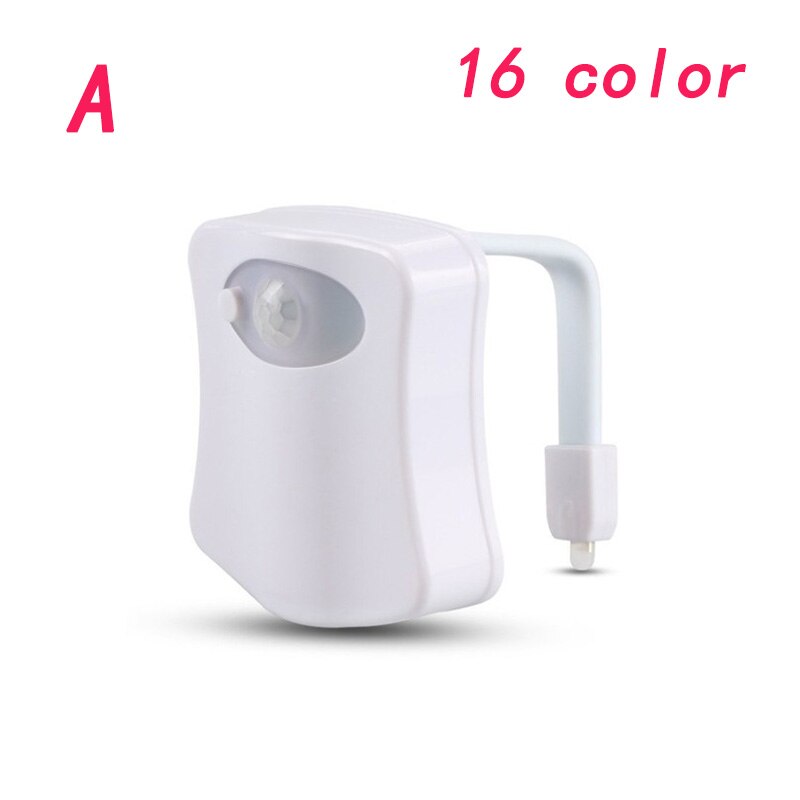 LED kleine nachtlicht 8 farbe 16 farbe wc Sensor licht hängenden körper wc Sensor deckel licht: A Sektion 16 Beleuchtung