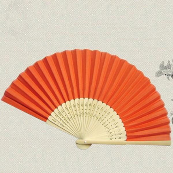 Sommer mini fan kinesisk bambus folding papir mønsterfri håndvifte hjem dekor
