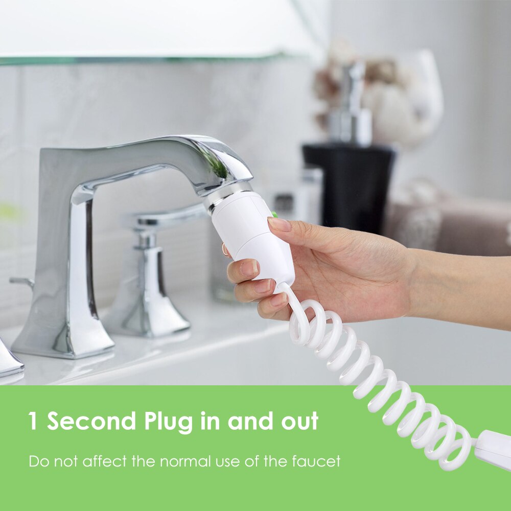 Water Dental Flosser Oral Irrigator Faucet Water Jet Toothpick Teeth Cleaner Oral Hygiene Dental Pick Tooth Cleaning Machine