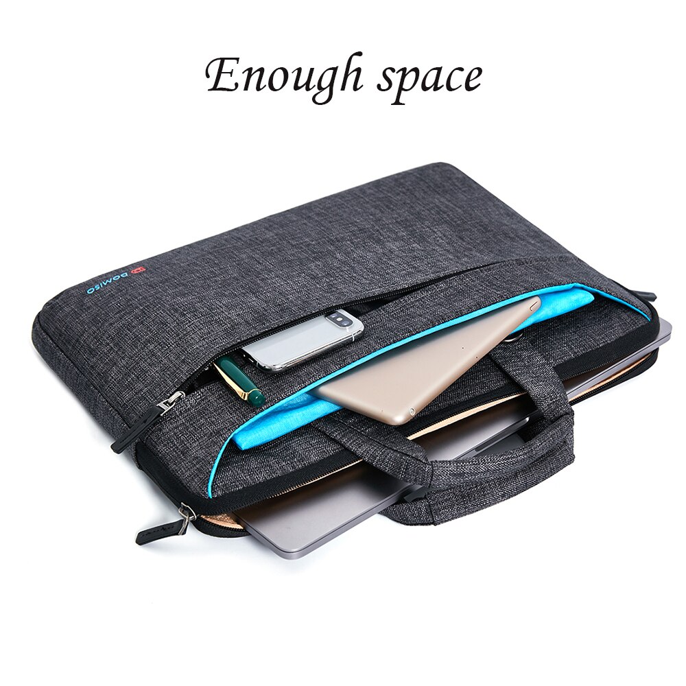 Domiso wielofunkcyjny moda pokrowiec na laptopa z uchwytem odporny na zachlapanie, odporna na wstrząsy torba na Laptop Notebook dla 14 "15.6" cal torba na laptopa
