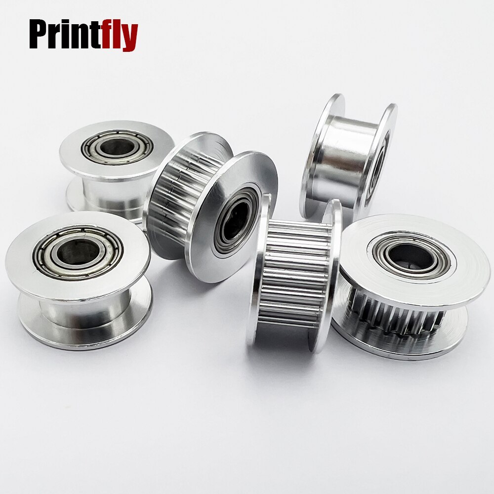 Printfly-piezas de impresora 3D, polea de sincronización GT2, engranaje de 3/4/5/6MM, 20 dientes, síncrono, para correa de distribución GT2