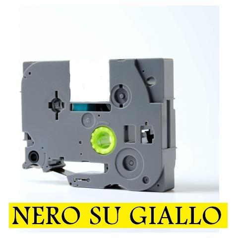 19 Mm X 7 M Gelamineerde Tape Compatibel Voor Dymo S0720880 (45808) Zwart Op Geel