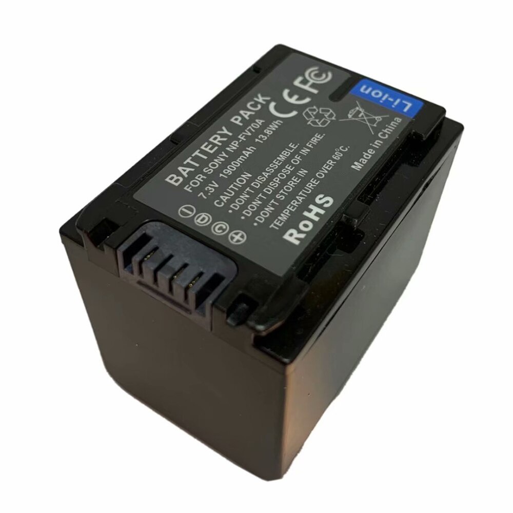 Batterie + Chargeur pour Sony NP-FV70, NP-FV70A, NP-FV100, NP-FV100A InfoLithium Série V: NP-FV70A