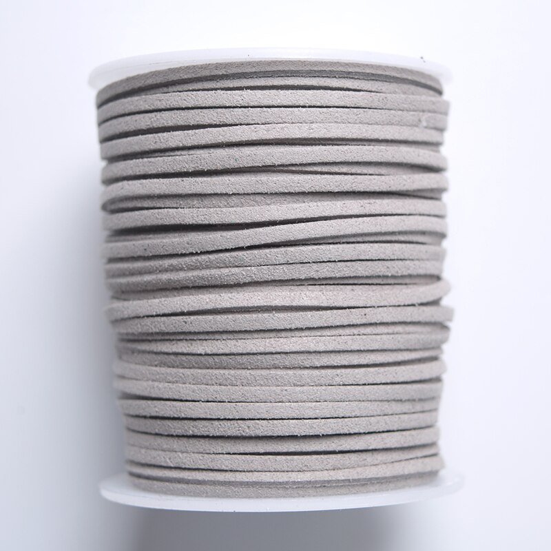 50 yards fint imiteret ruskind lædertråd tråd kvast buket emballagemateriale reb til halskæder & armbånd diy håndværk: D