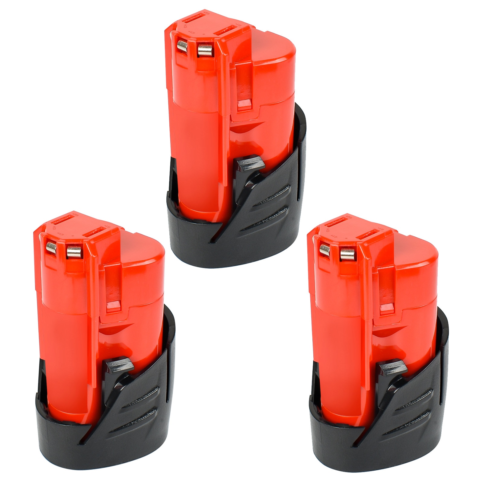 12V 3,0 Ah Wiederaufladbare 3000mAh Batterie für Milwaukee M12 XC Cordless Werkzeuge 48-11-2402 48-11-2411 batterien 48-11-2401 MIL-12A-LI: 3 Piece 3.0Ah