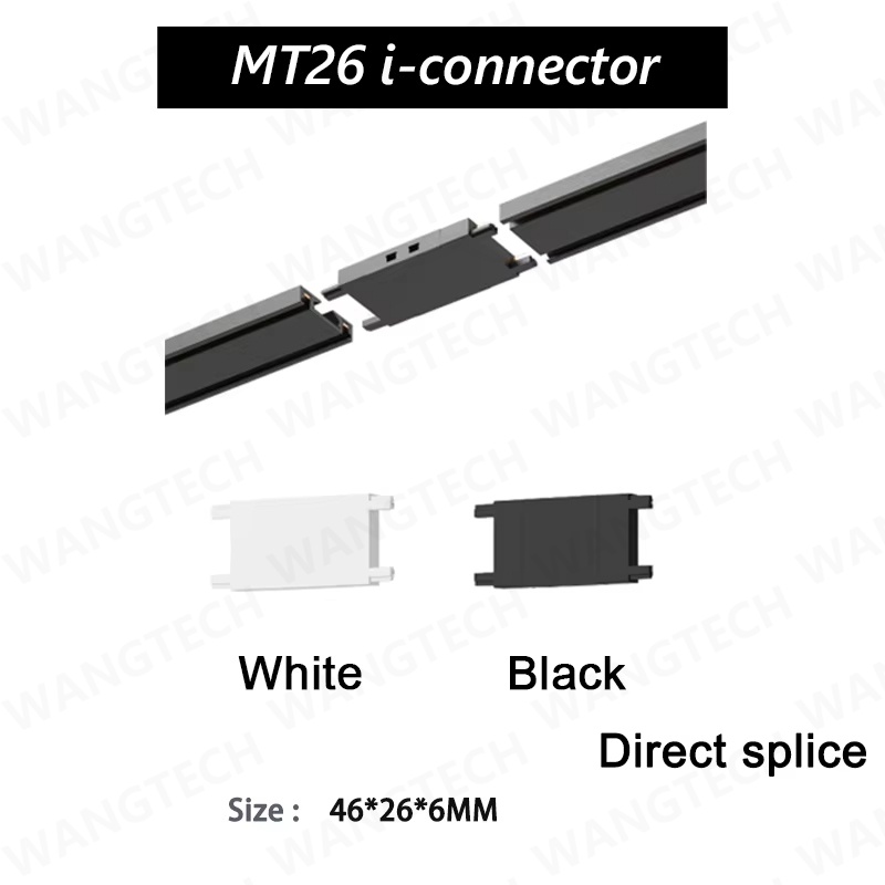 T26 Magnetisch Spoorlicht Opbouw Stukadoors Aluminium Rail LED DC48V Thuisassistent Thuis Woonkamer 1,5 m/2 M Zwart Wit