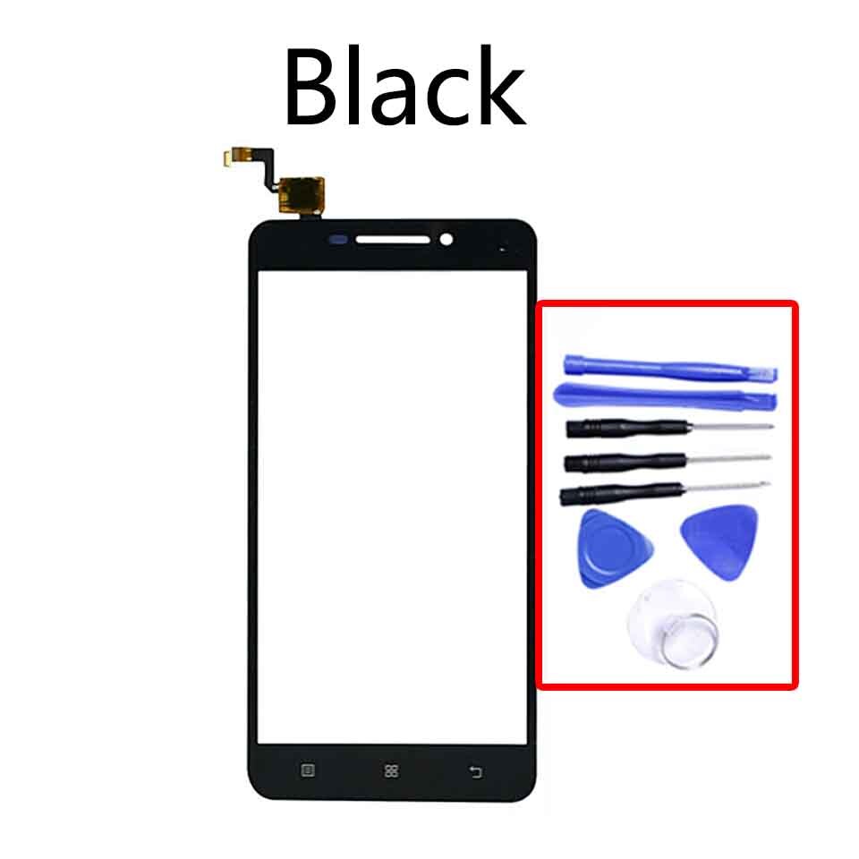 Touchscreen For Lenovo A5000 A 5000 Touch Screen Digitizer LCD Display Front Glass Panel Sensor Replacement 5.0 inch: Black-With tool